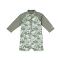 baby boys long sleeve swim romper in camo dino|camo-dinos