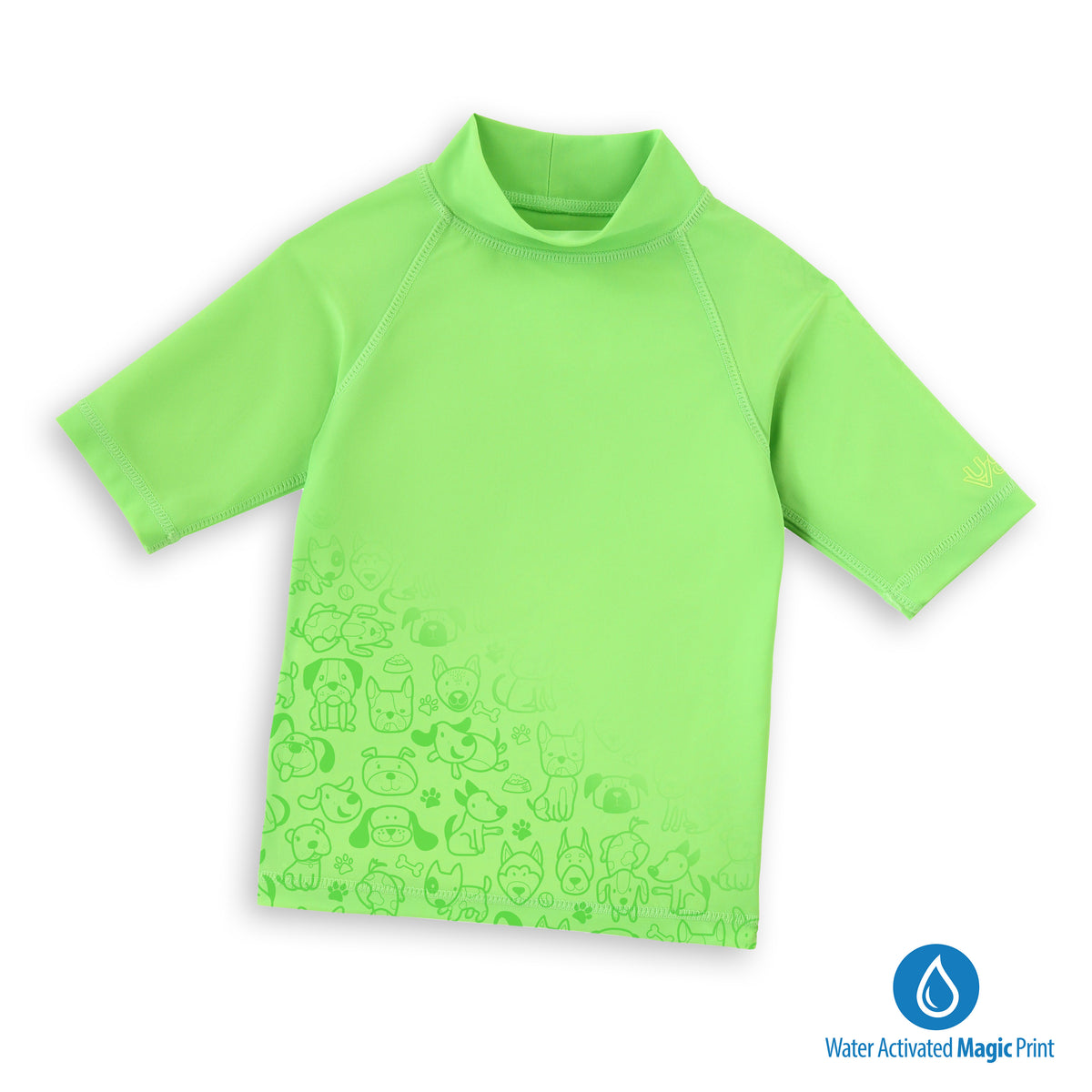 kids neon magic print sun and swim shirt|neon-pups