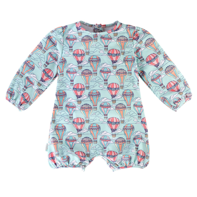 Baby girl onesie in balloon chase|balloon-chase