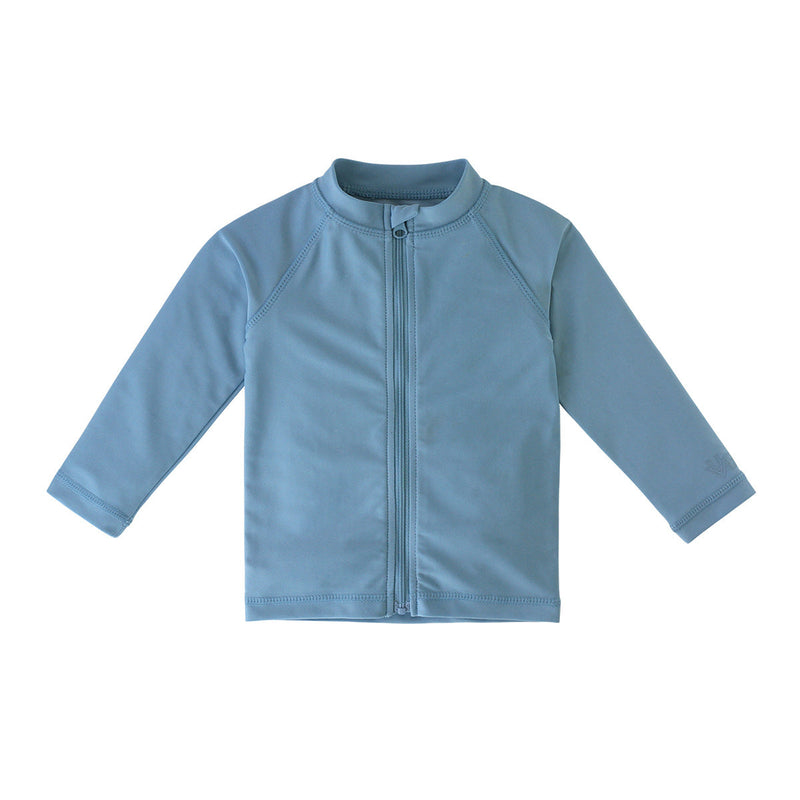 Baby Full Zip Rash Guard in Lagoon|lagoon