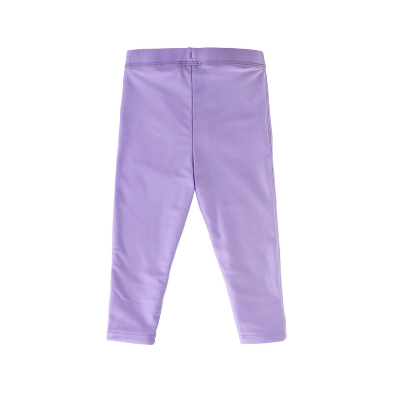 Back of the Baby Swim Leggingz in Lavender|lavender