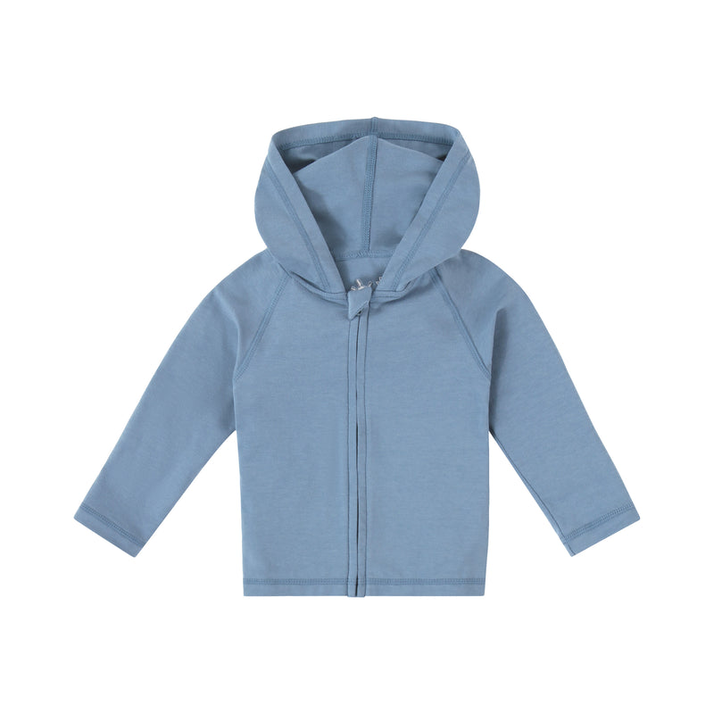 baby everyday hooded zip up in baltic|baltic