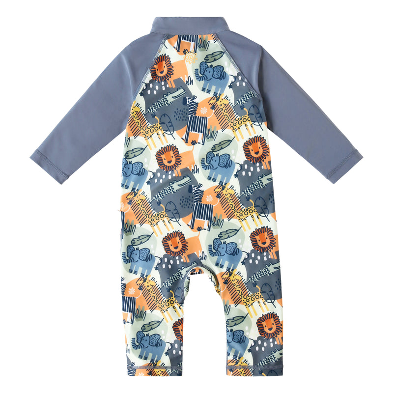 back of baby boys sun and swim suit|animal-kingdom