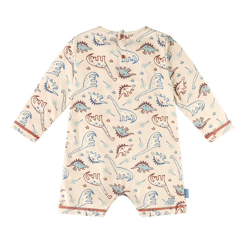 back of the baby boy's UV onesie in dino pals|dino-pals