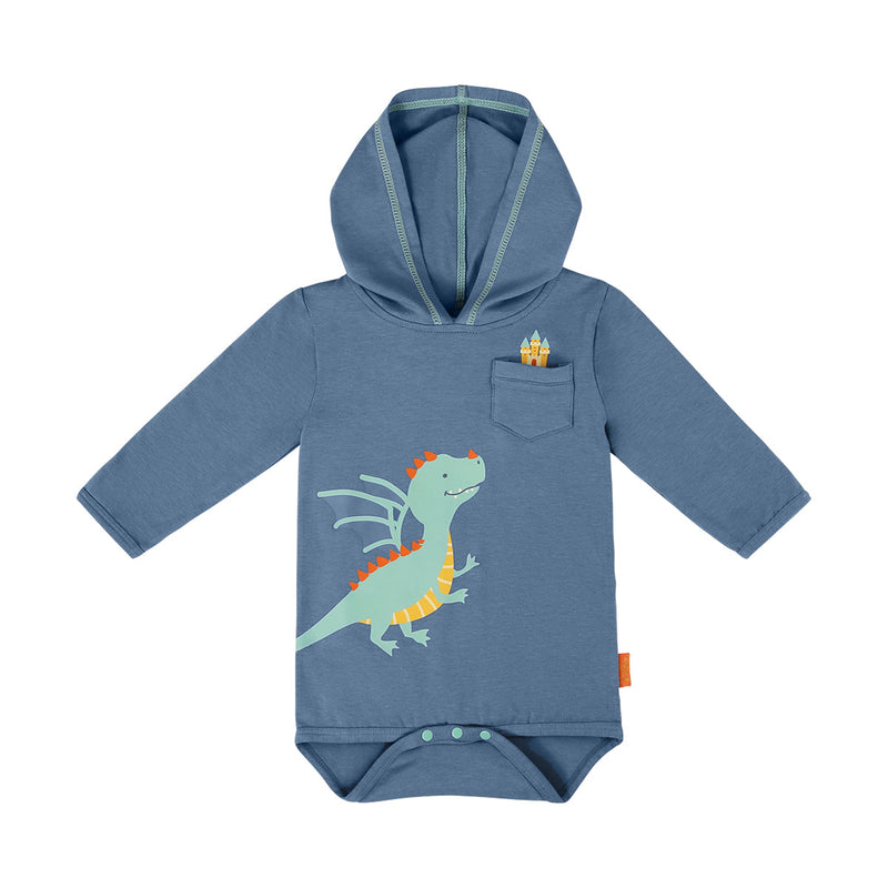 baby boy's upf hooded sunzie|fairytale-dragon