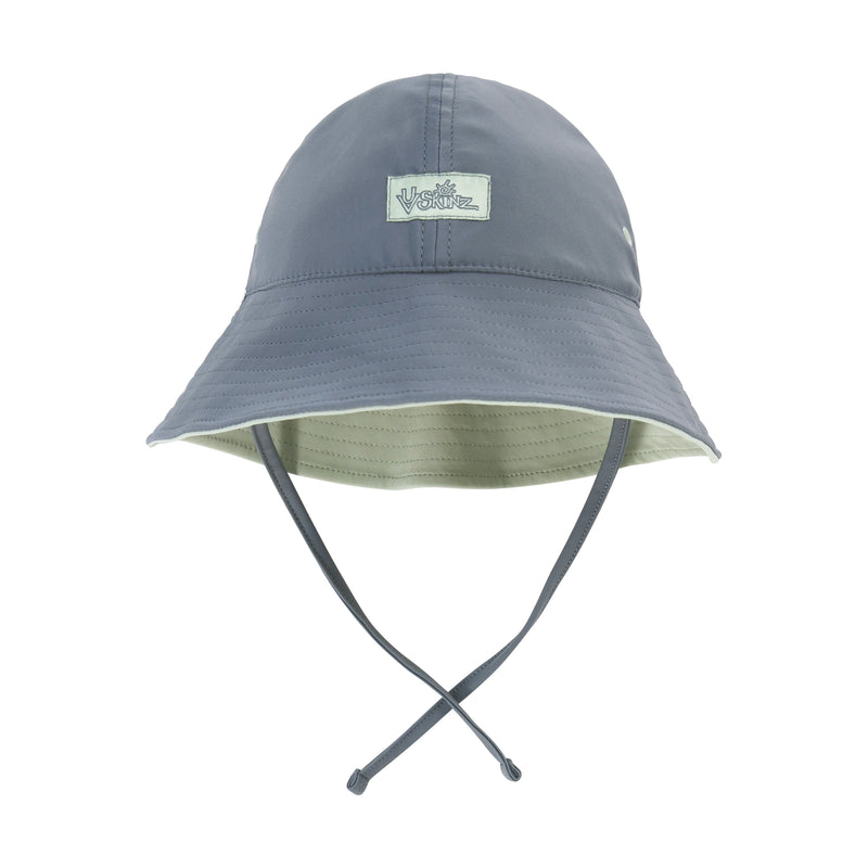 baby boy reversible sun hat in frosty green mirage|frosty-green-mirage