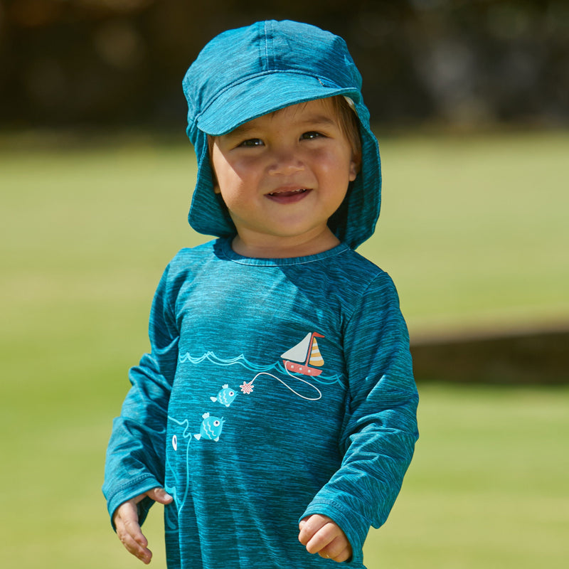 Baby Boy's Swim Flap Hat in Gone Fishing|gone-fishing