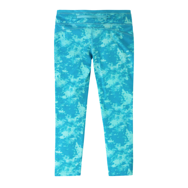 back of the girls swim tights in aqua tie dye|aqua-tie-dye