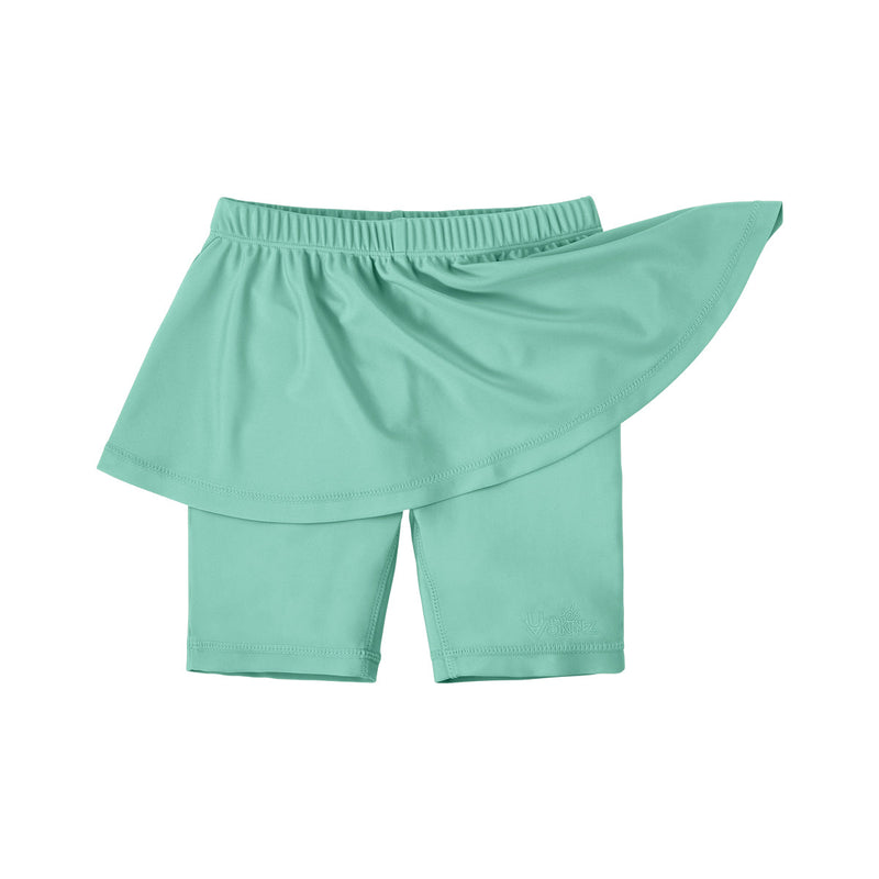 girl's skirted swim jammers|seaglass