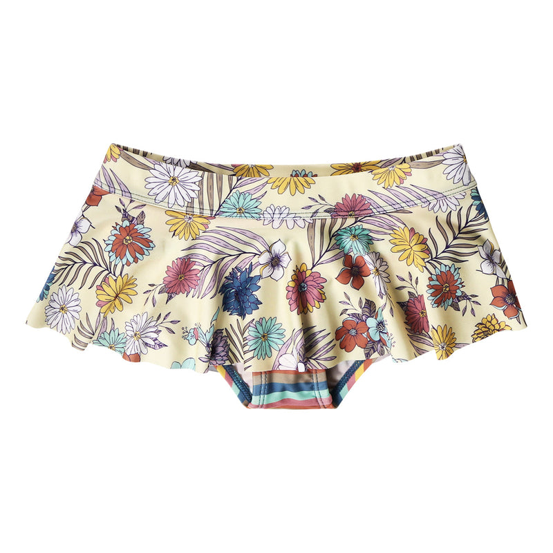 Girl's UPF Swim Skirt in Summer Garden|summer-garden