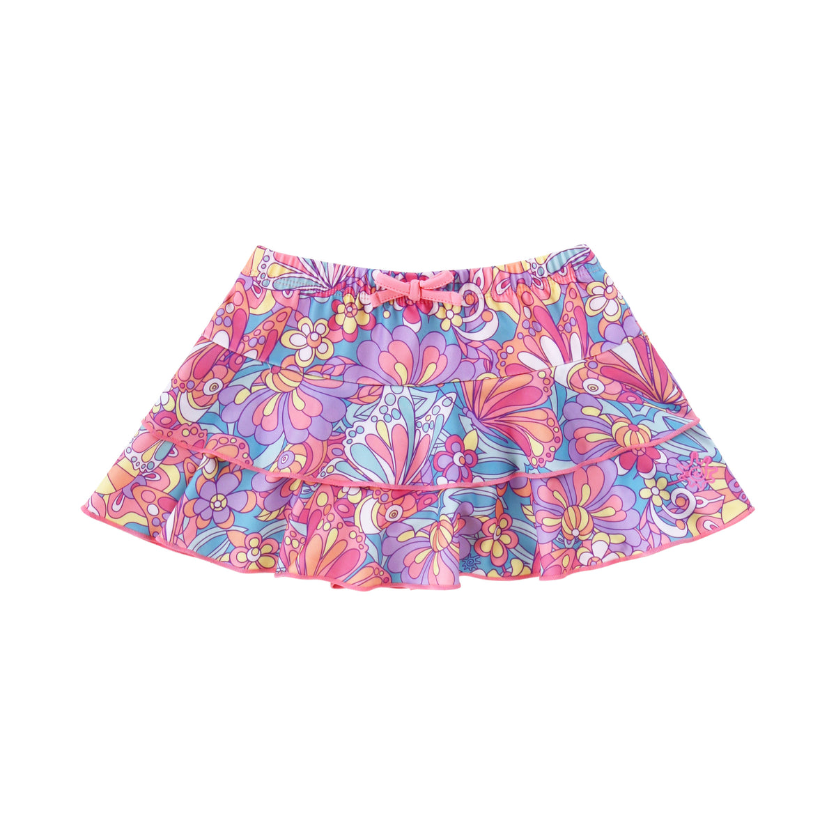 girls sunny swim skirt|mosaic-butterflies