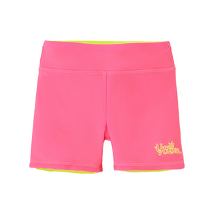 girls neon reversible active swim shorts in neon sorbet|neon-sorbet-neon-yellow