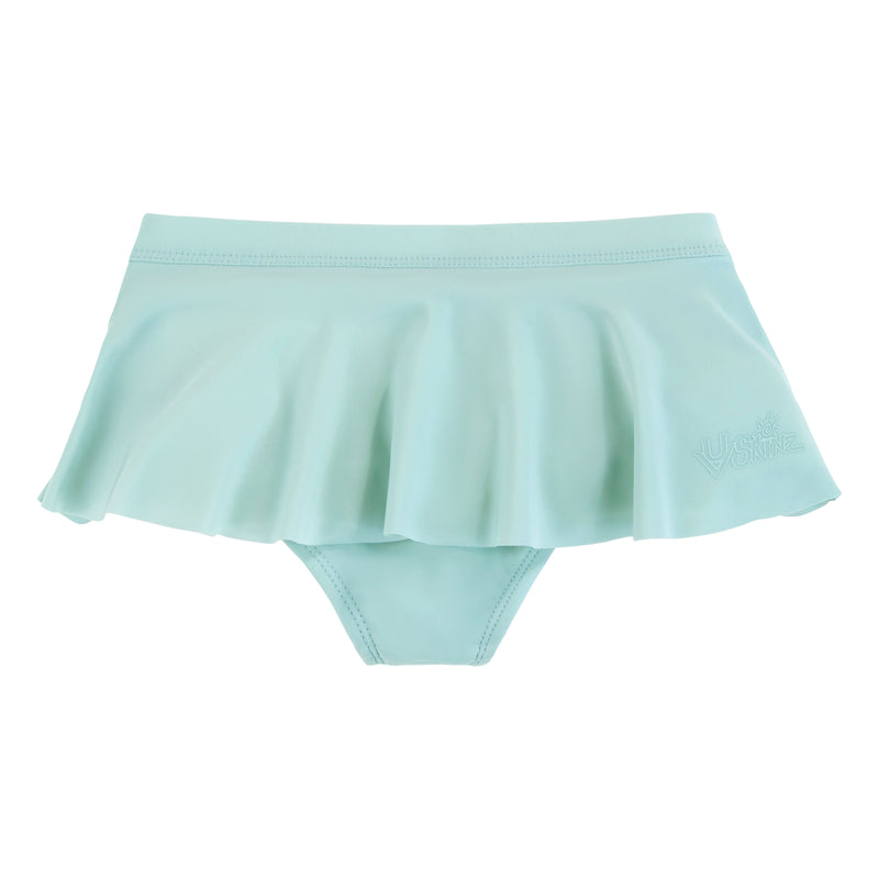 back view of girls flounce skirt in dewdrop|dewdrop