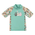 girl's short sleeve sunny swim shirt|purr-fect-parade