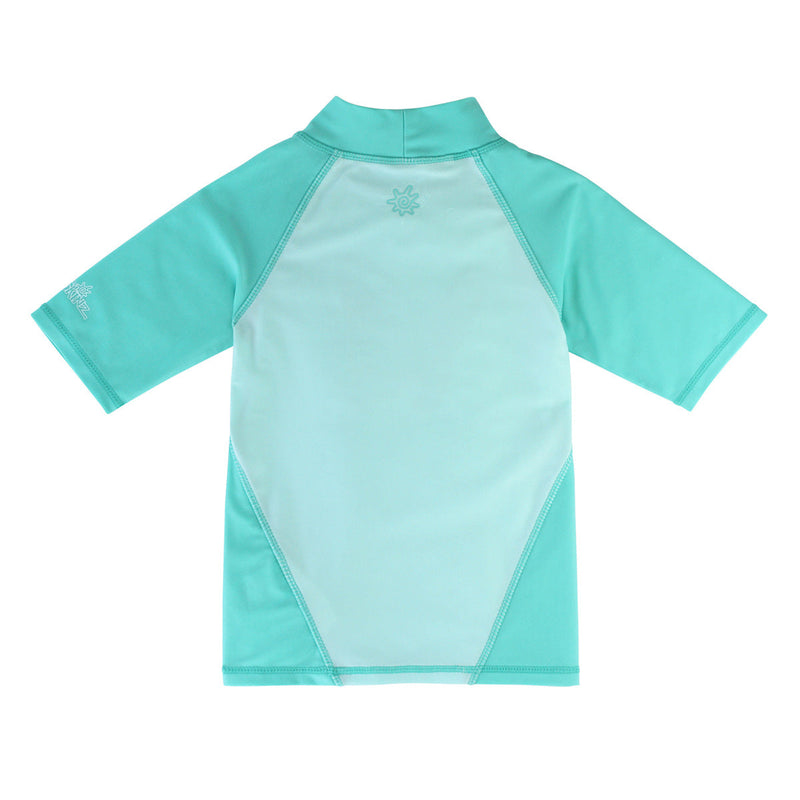 back of the girl's short sleeve sport sun and swim shirt in yosemite butterfly|yosemite-butterfly