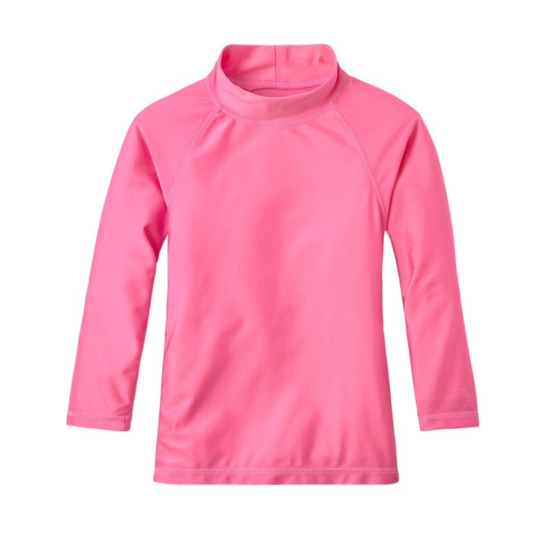 Kid's long sleeve swim shirt in bubblegum|bubblegum