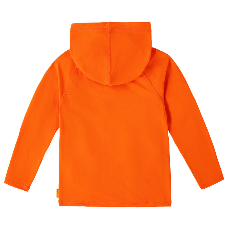 kids neon upf pullover hoodie|neon-orange