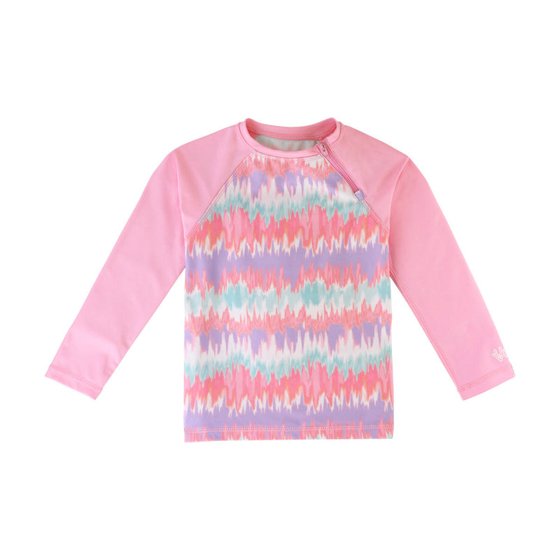 girl's long sleeve swim shirt in positive energy|positive-energy