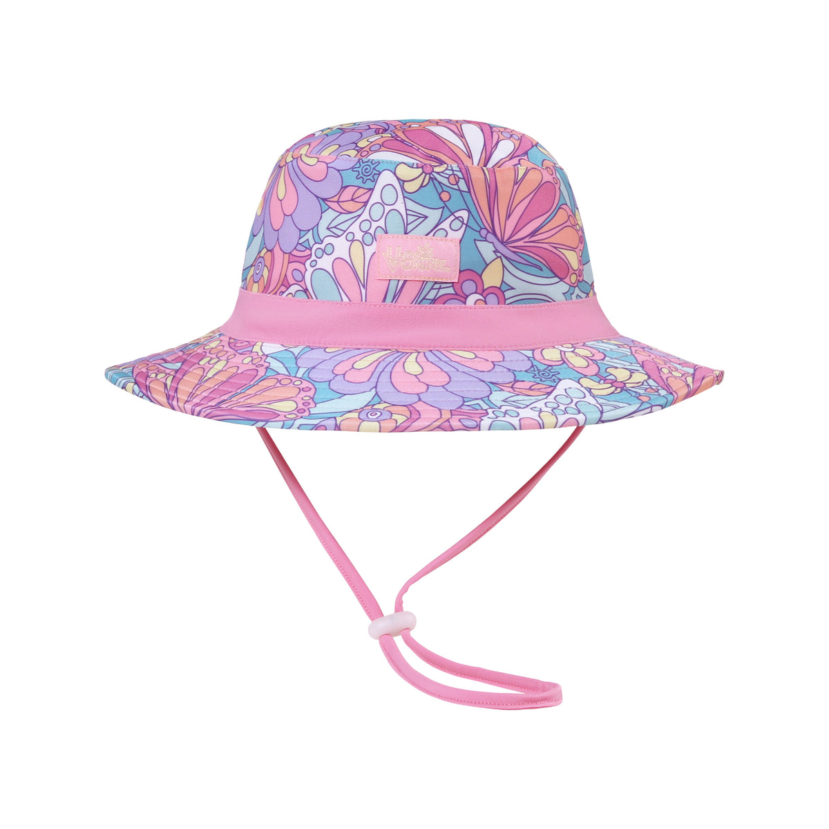 girls swim hat|mosaic-butterflies