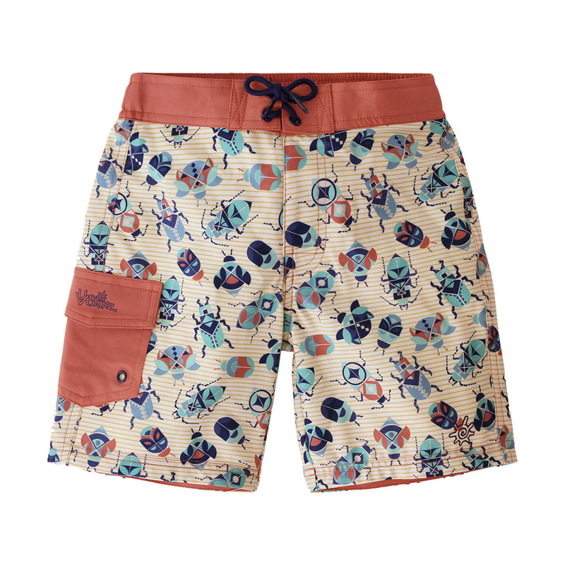 Boy's Classic Board Shorts in Beetle Mania|beetle-mania