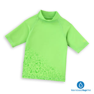 kids neon magic print sun and swim shirt|neon-pups