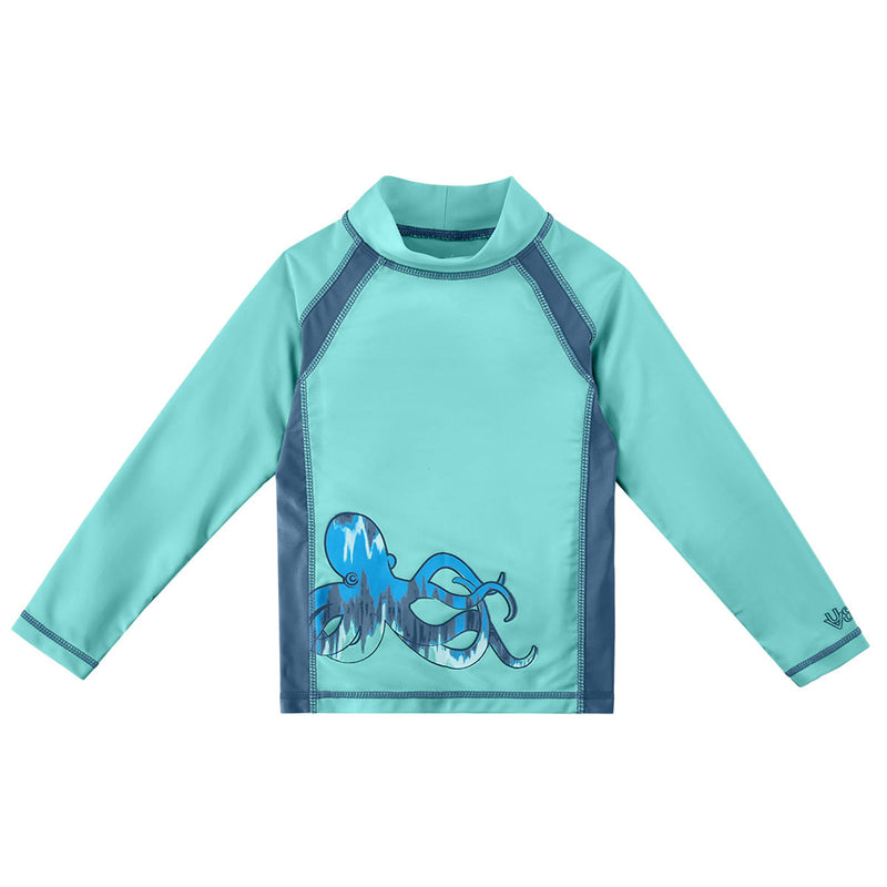 Boy's LS Active UPF Swim Shirt|tentacle-twist