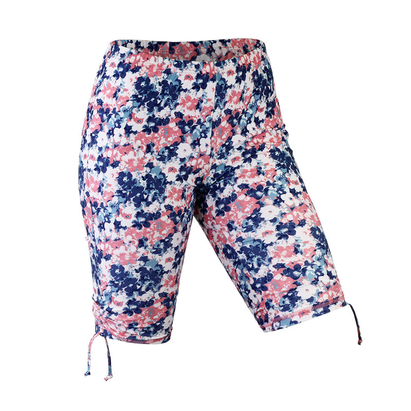 women's long swim shorts in monet garden|monet-garden