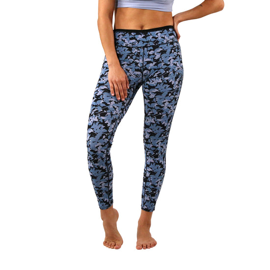 women's upf active sport swim tights|black-shadow-floral