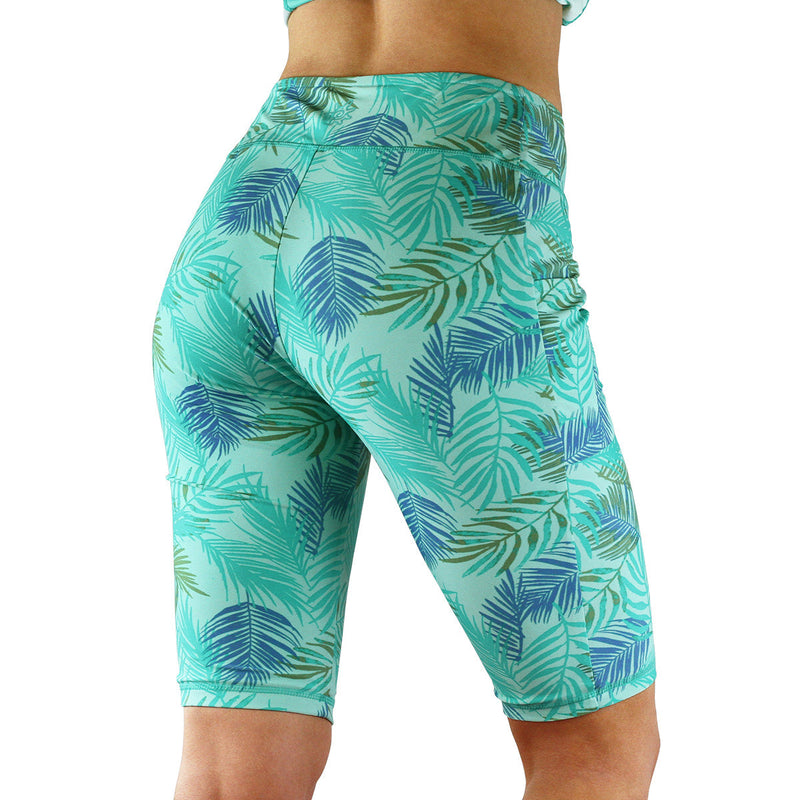 Back view of women's active swim jammerz in canopy breeze|canopy-breeze