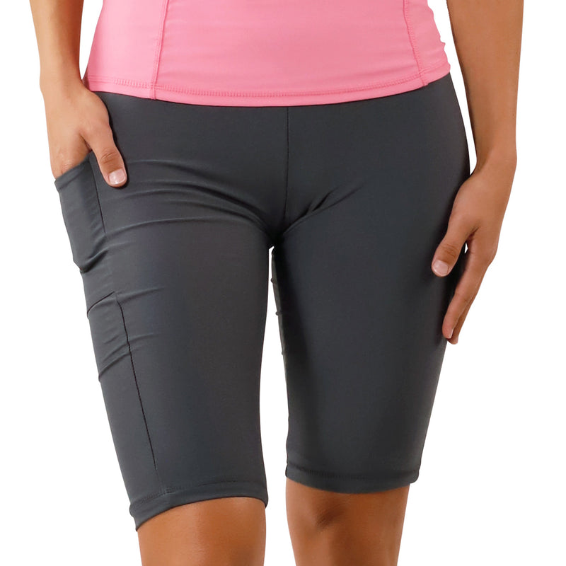 women's active swim jammerz in charcoal|charcoal