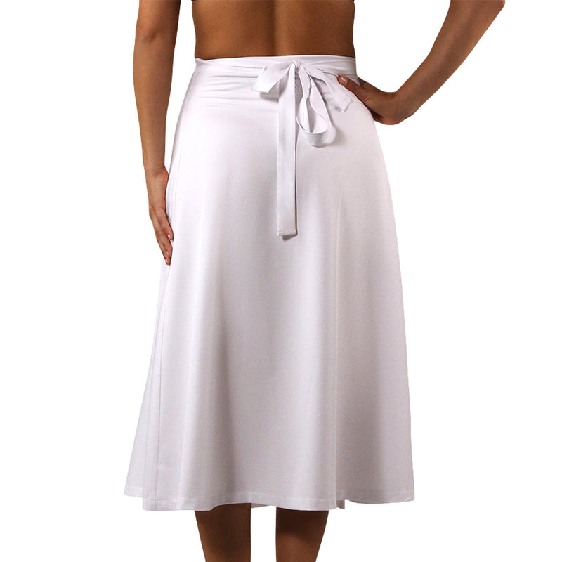 Women's Wrap Skirt in White|white