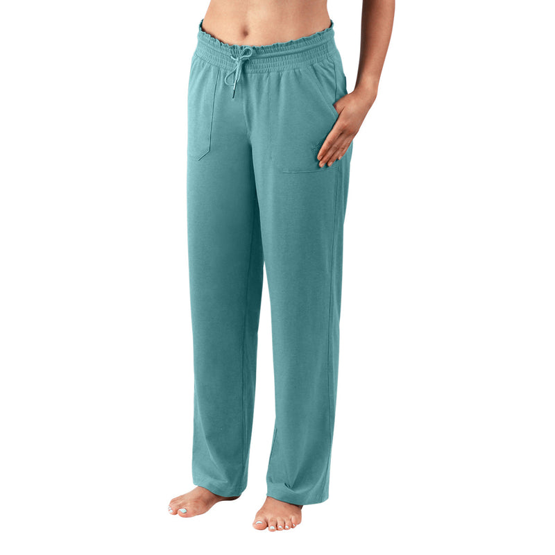 women's wide leg pants in river|river