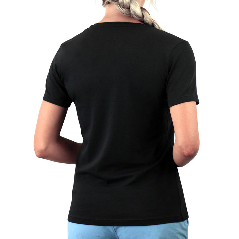 women's UPF 50+ shirt in black|black