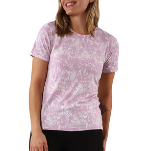 womens short sleeve everyday tee|painted-petals