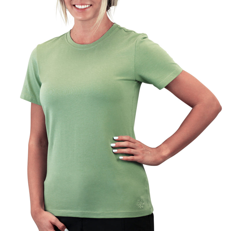 women's UPF 50+ shirt in sage|sage