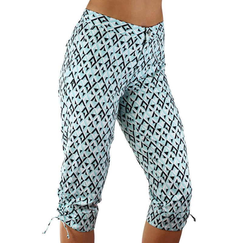 Women's Beach Capris in Black Jewels|black-jewels