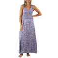 women's v-neck maxi dress in moon dust wildflower|moon-dust-wildflower