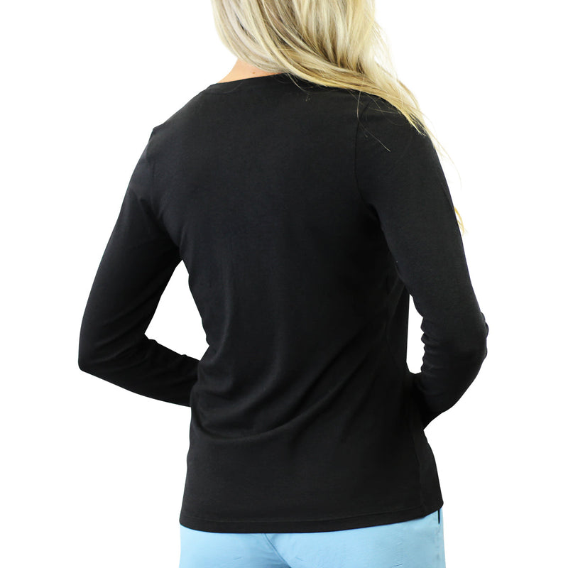 Women's Long Sleeve Everyday Tee in Black|black