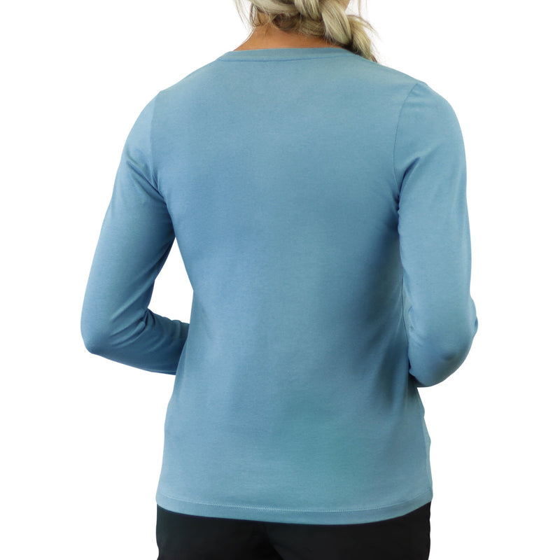 Women's Long Sleeve Everyday Tee in lagoon|lagoon