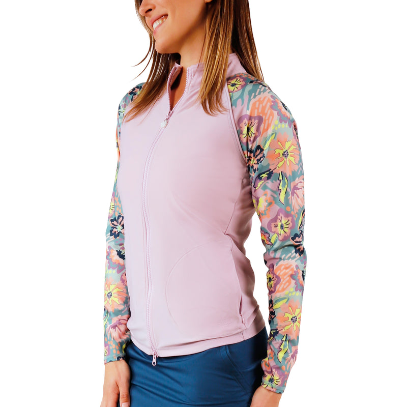 front of womens classic water jacket|florida-floral