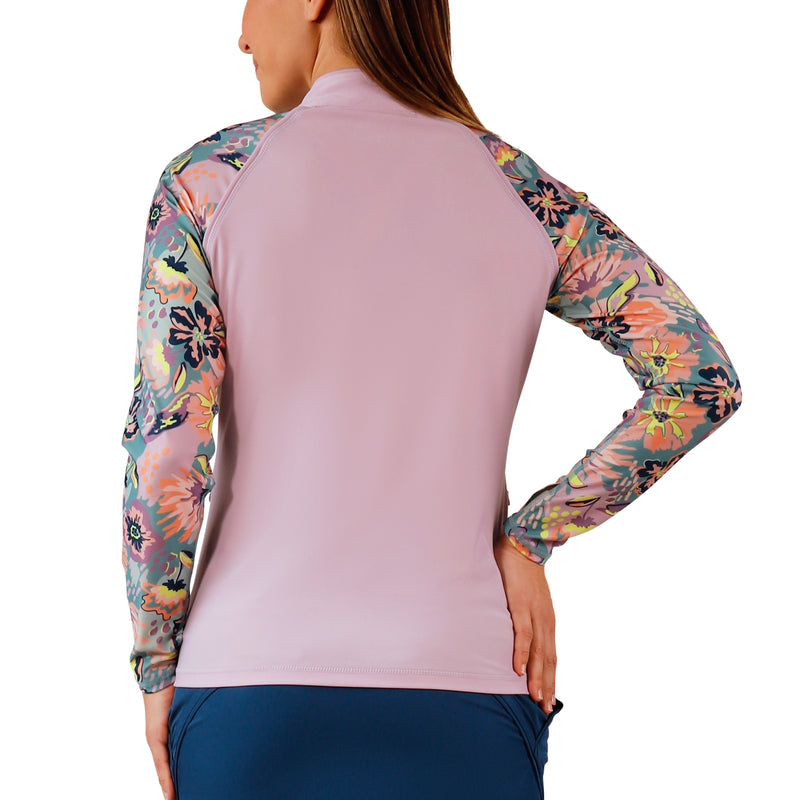 back of womens classic water jacket|florida-floral