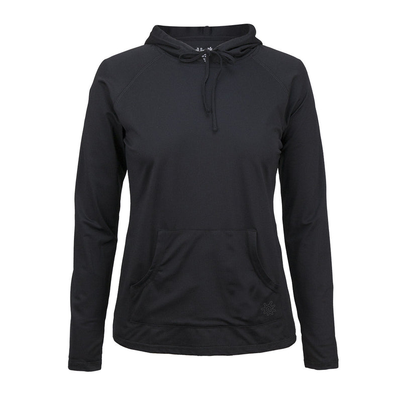 women's pullover hoodie in black|black