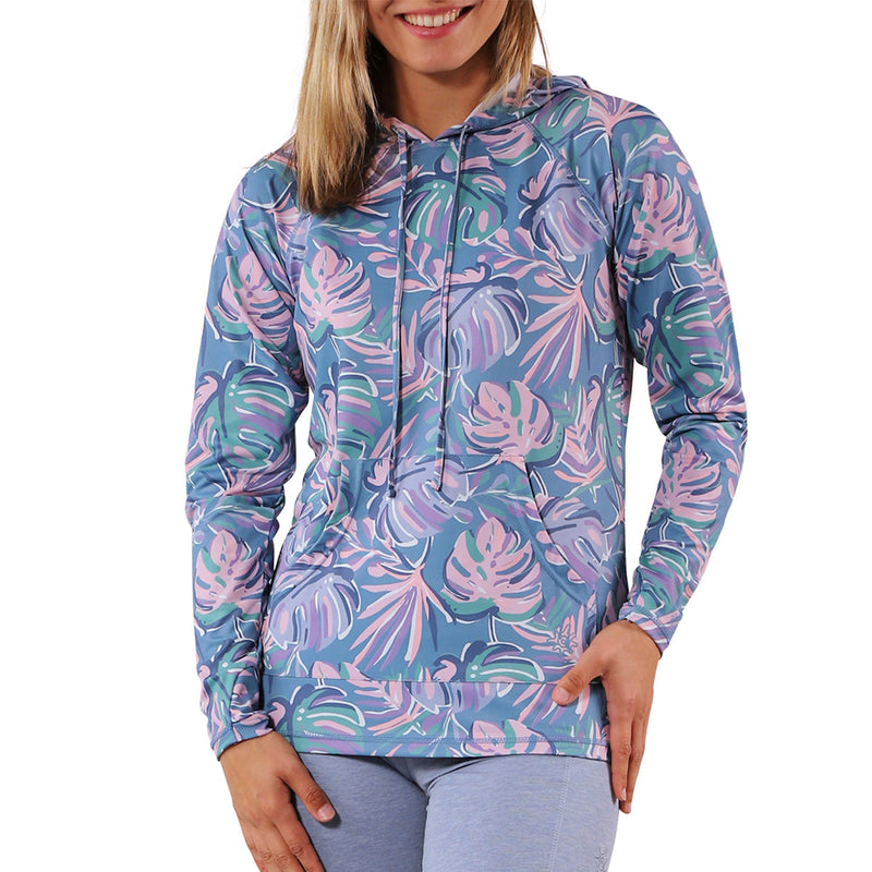 womens pullover hoodie|pastel-palms