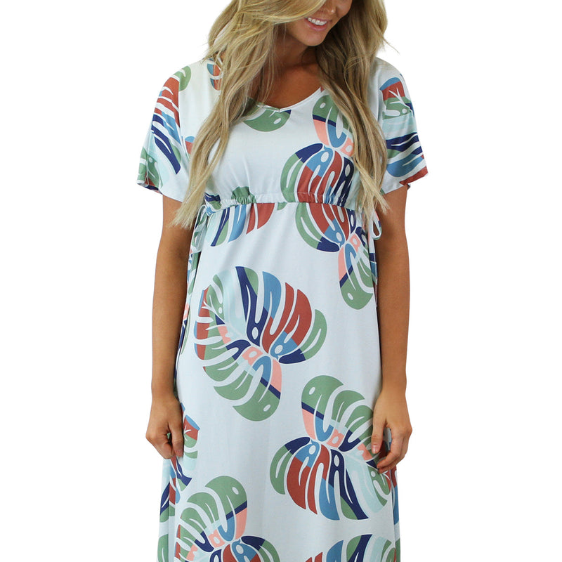 front of the women's maxi dress in liana luck|liana-luck