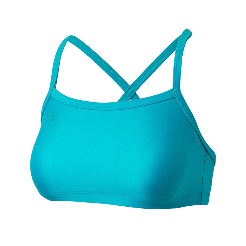 women's swim bra in teal|teal