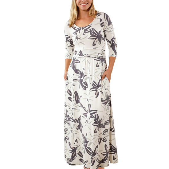 womens scoop neck maxi dress in breezy floral|breezy-floral