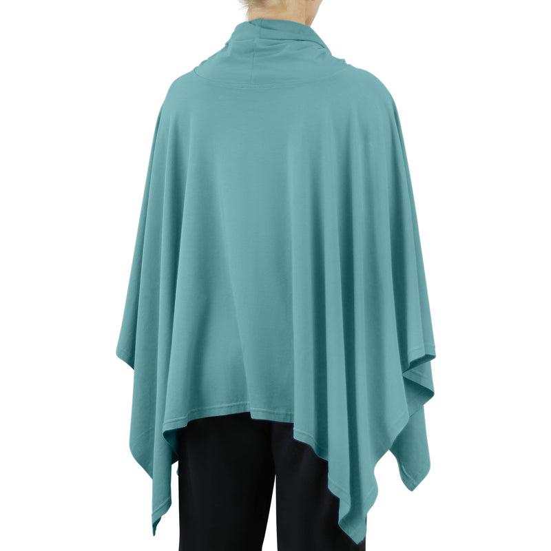 women's sun poncho in river|river