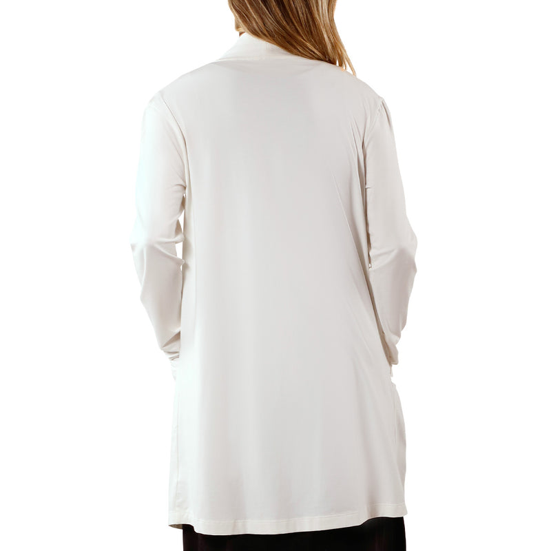 back view of womens everyday sun layer in pearl|pearl