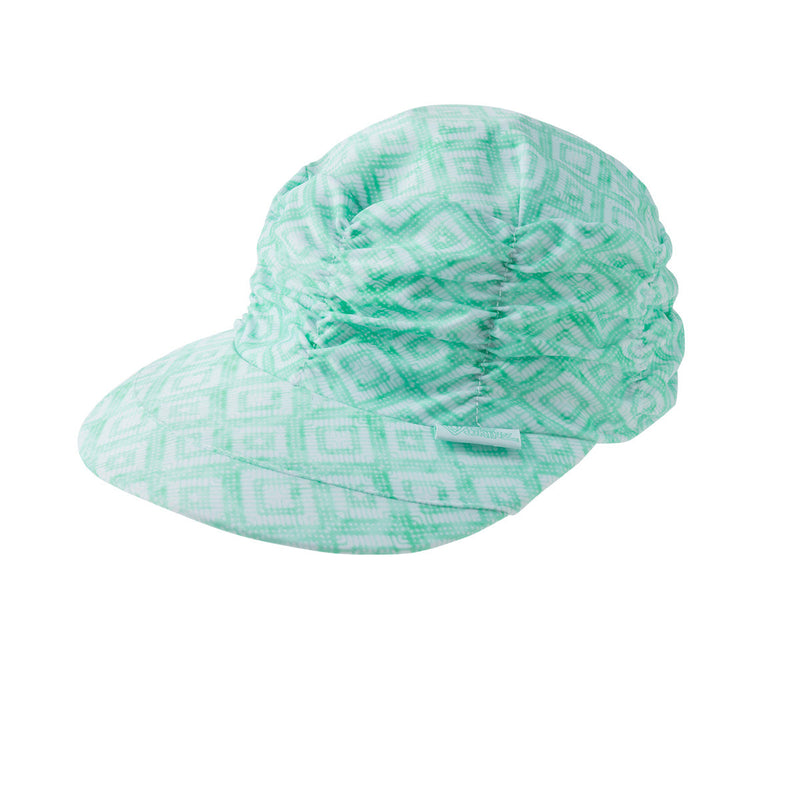 women's swim cap in seafoam diamond|seafoam-diamond