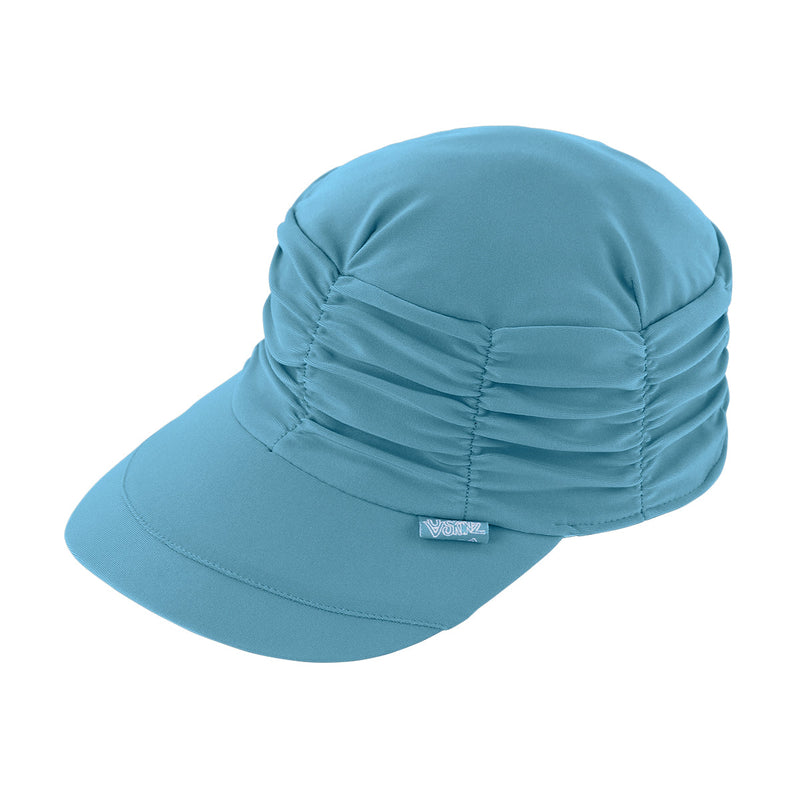 UV Skinz's women's swim cap in lagoon|lagoon